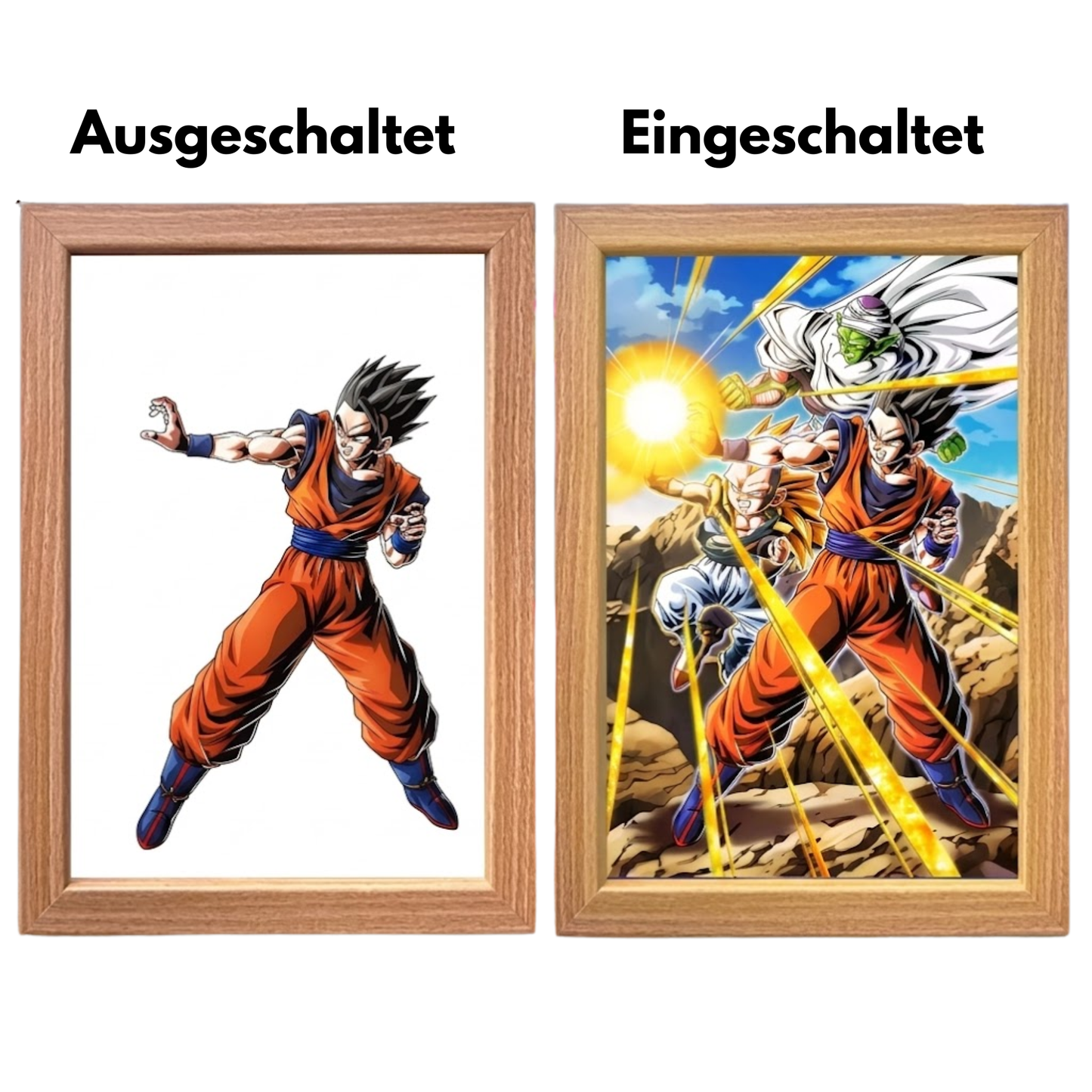 Dragon Ball LED Nachtlicht 3D Anime Lampe für Zimmer, Gaming & Deko