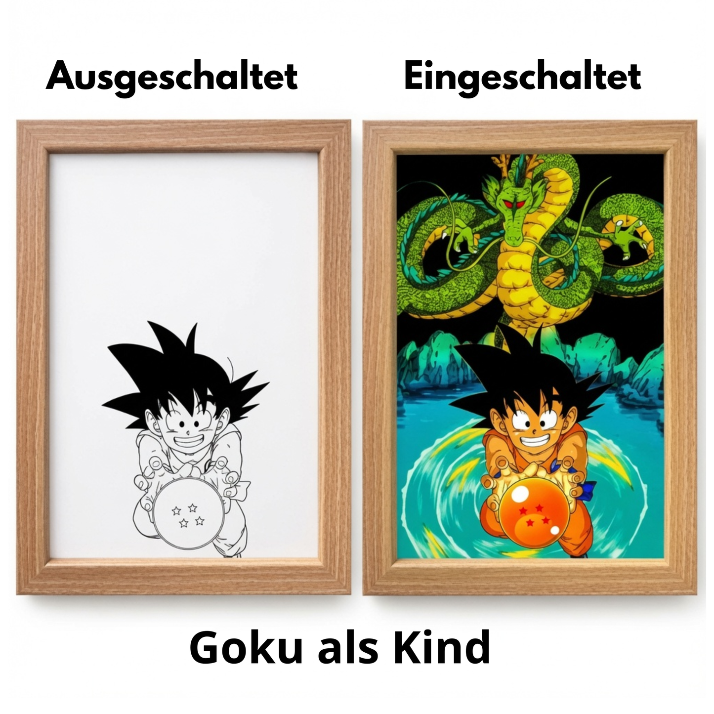 Dragon Ball LED Nachtlicht 3D Anime Lampe für Zimmer, Gaming & Deko
