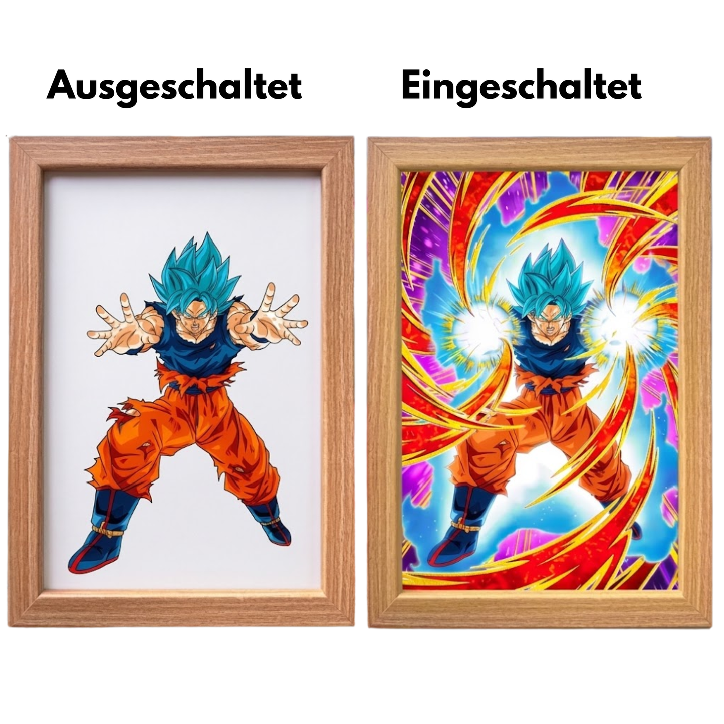 Dragon Ball LED Nachtlicht 3D Anime Lampe für Zimmer, Gaming & Deko