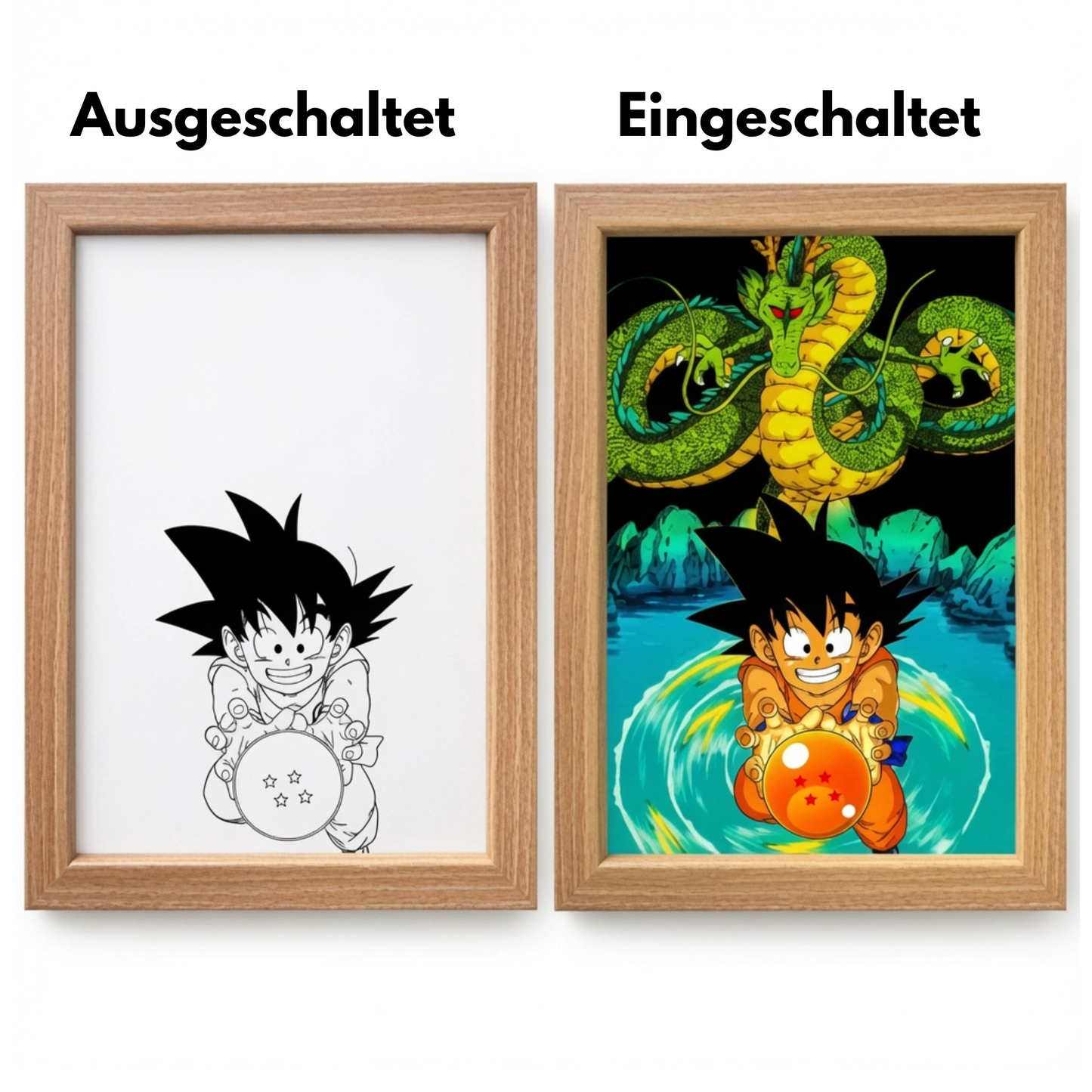 Dragon Ball LED Nachtlicht 3D Anime Lampe für Zimmer, Gaming & Deko
