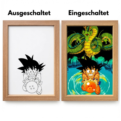 Dragon Ball LED Nachtlicht 3D Anime Lampe für Zimmer, Gaming & Deko