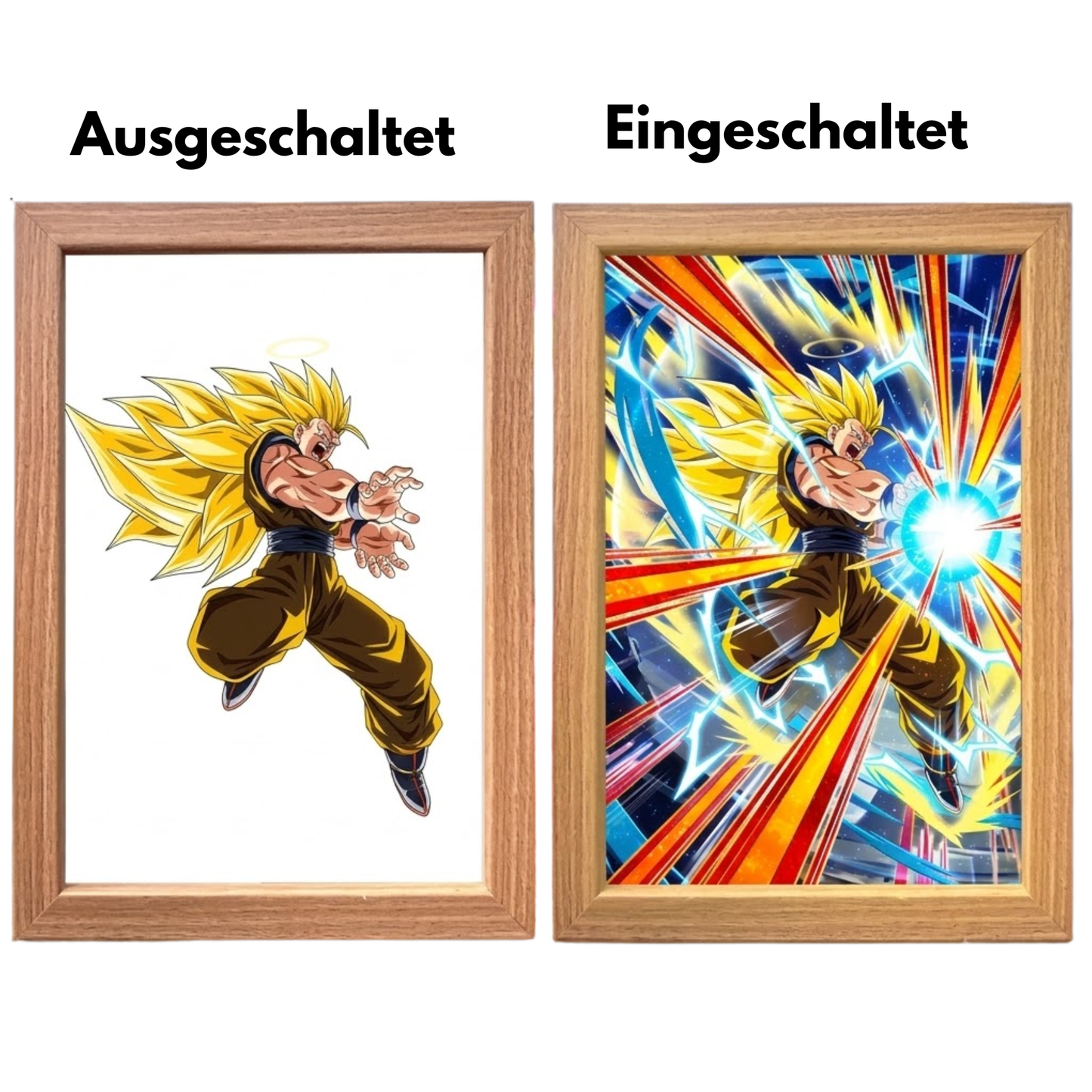 Dragon Ball LED Nachtlicht 3D Anime Lampe für Zimmer, Gaming & Deko